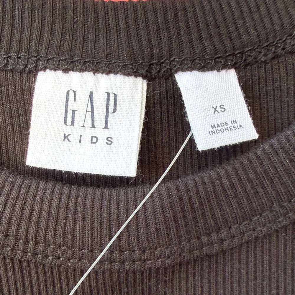 New GAP Mixed Media Black Cotton Eyelet Dress with Short Sleeve